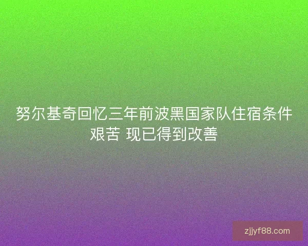 努尔基奇回忆三年前波黑国家队住宿条件艰苦 现已得到改善 努尔基奇回忆三年前波黑国家队住宿条件艰苦 现已得到改善